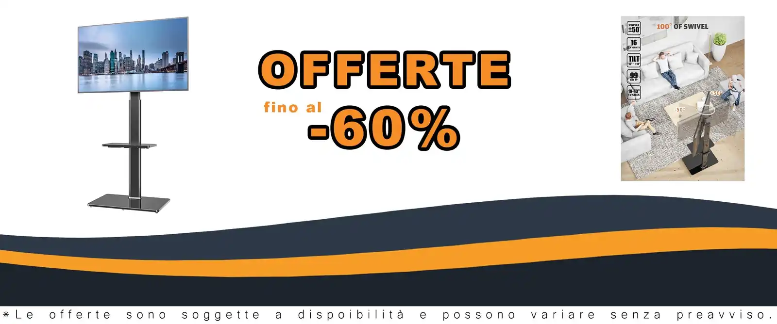 Supporto TV nero 19